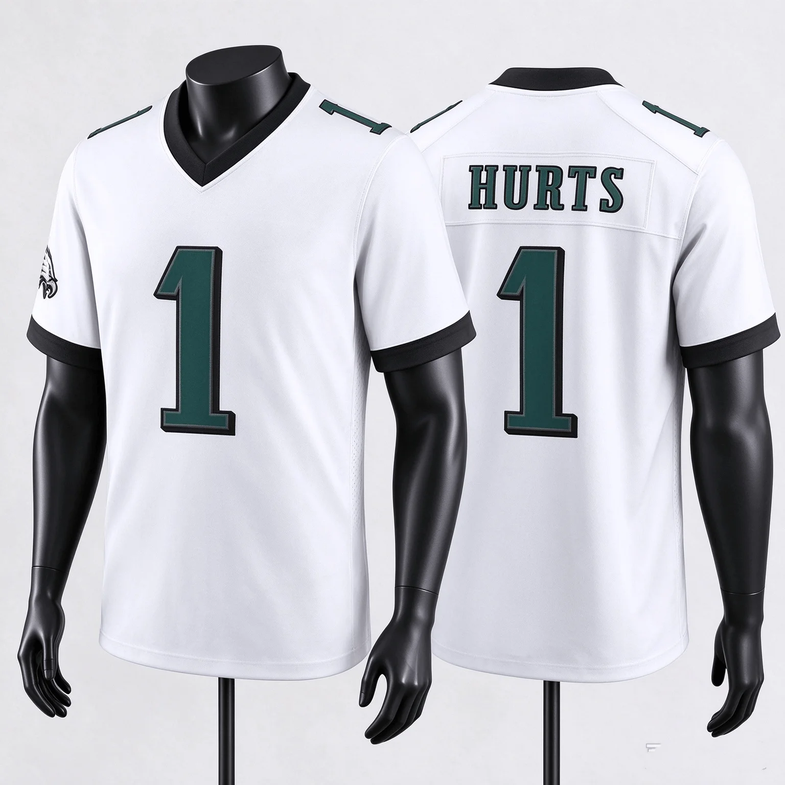 2026 Philadelphia Jalen Hurts #1 Eagles American Football Jersey Men Women Short Sleeve Mesh Breathable Quick-dry Fans T-shirt