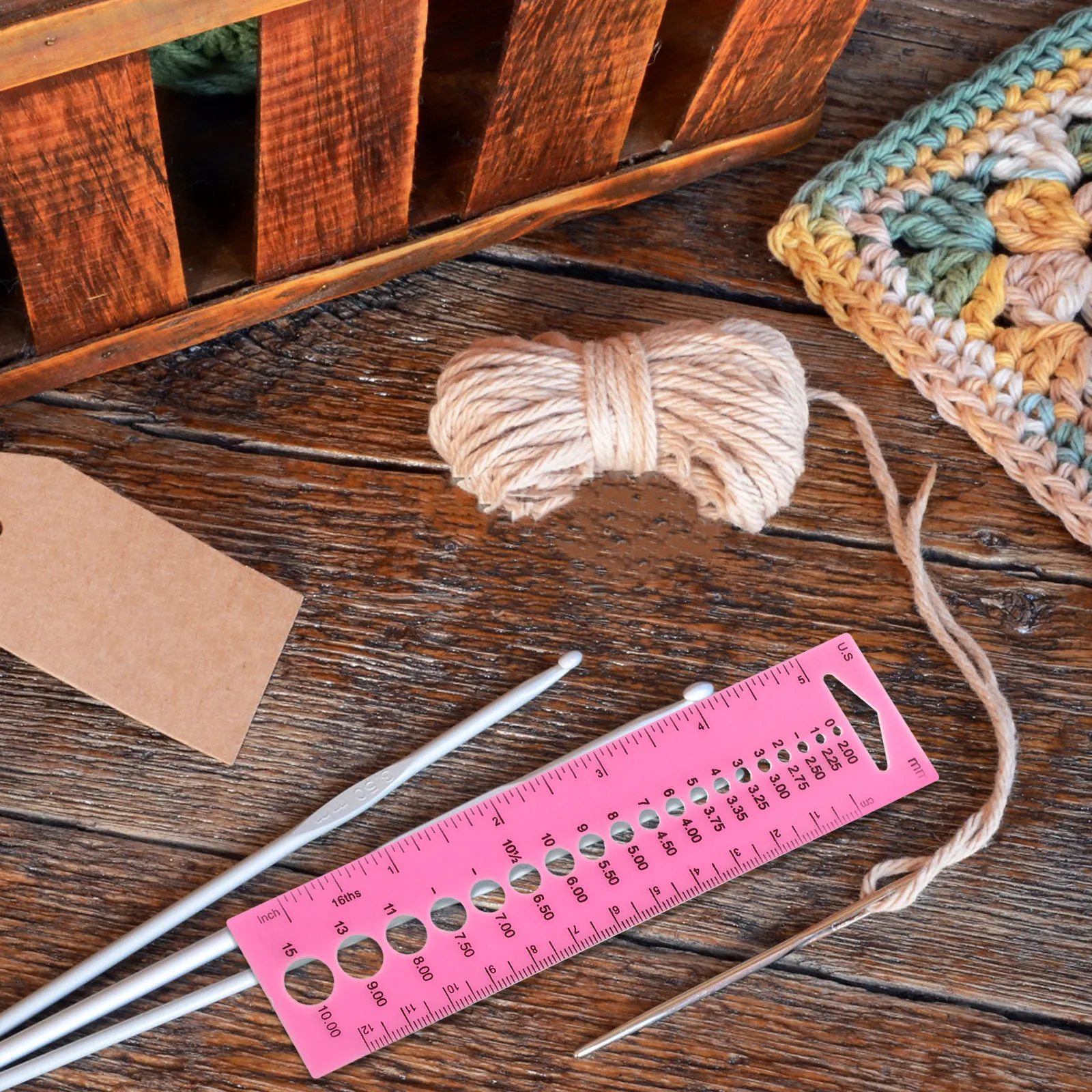 Sewing Gauge Ruler - 4 шт. измерительных линеек для вязальных