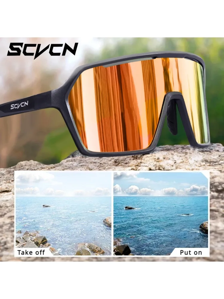 AliExpress SCVCN Polarized Fishing Sunglasses Men's Cycling Glasses Fashion for Men Women Bike Road Bicycle Eyewear Cycle Goggles UV400 MTB