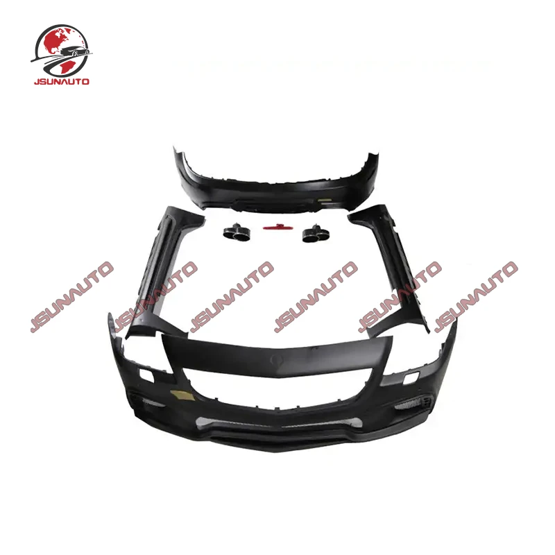 Factory Supply WD Style Fiberglass Front Bumper Conversion Kits For 11-15 Mercedes SLK55 SLK350 Rear Bumper Side Panel