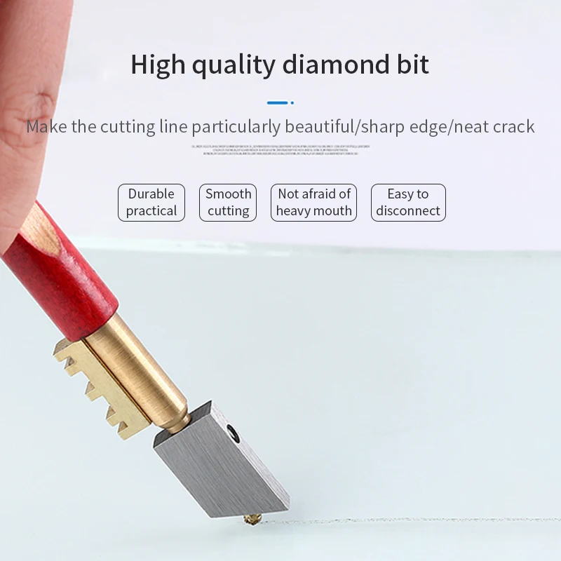 17mm Single Diamond Glass Cutter Portable Sharp Knife Glass Diamond Cutting Tool