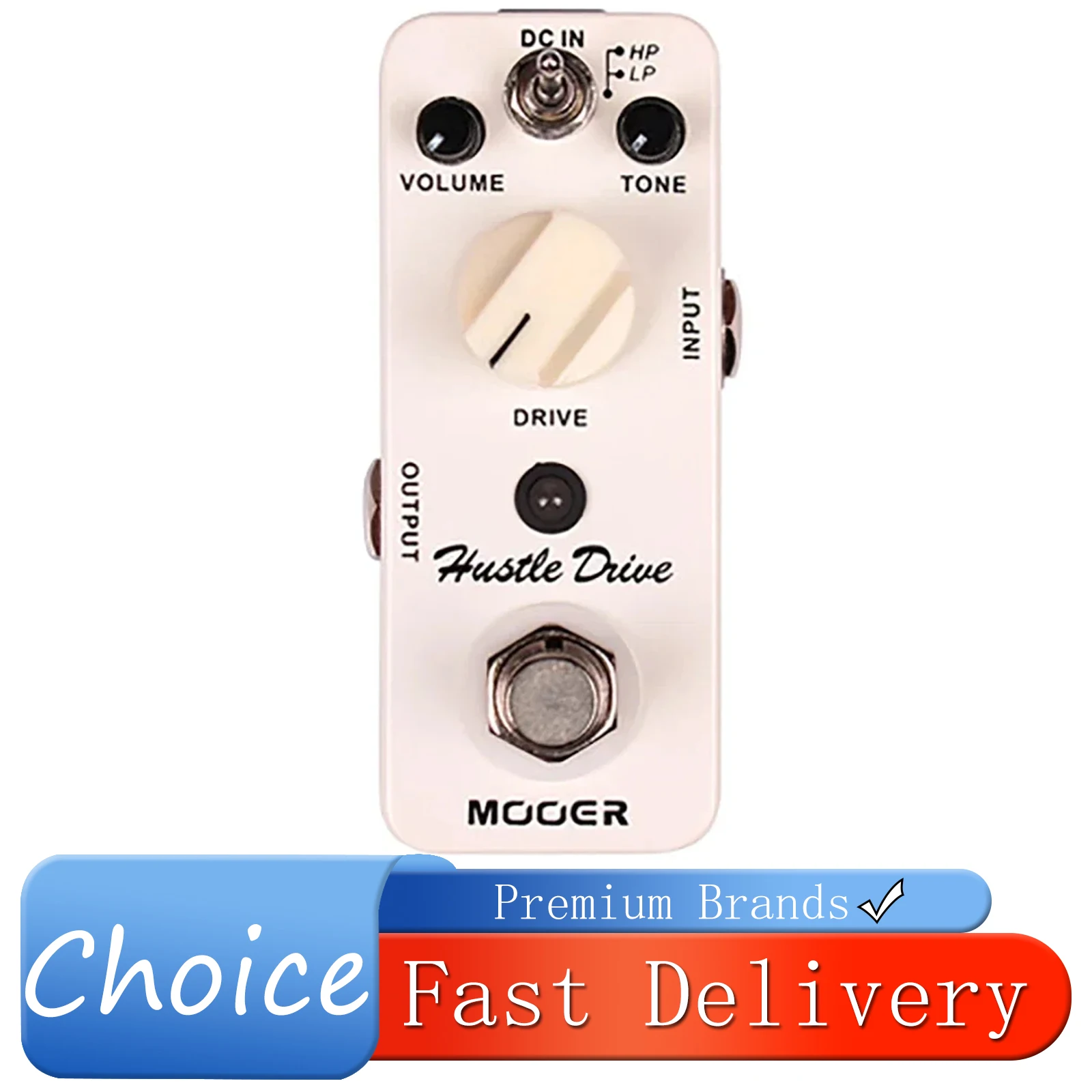 

MOOER Hustle Drive Guitarra Effect Pedal Distortion Effect 2 Working Modes (HP/LP) Tube-like Drive Sound Pedal Guitar Parts
