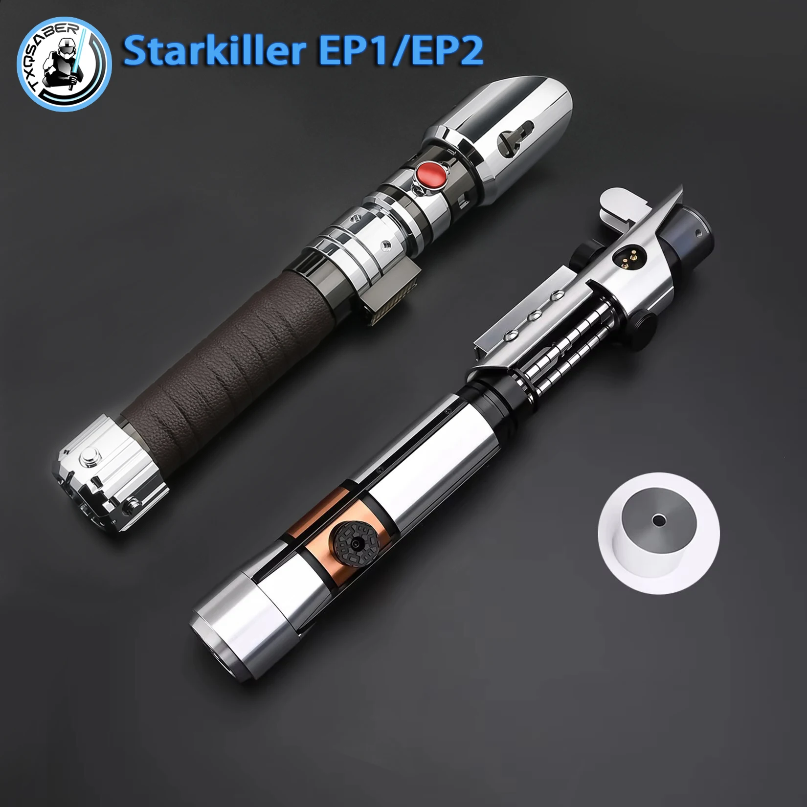 

Starkiller EP1 and Starkiller EP2 TXQSTUDIO Metal Hilt No Blade for Adult Cosplay Gift SDRGB NeoPixel Metal Smooth Swing