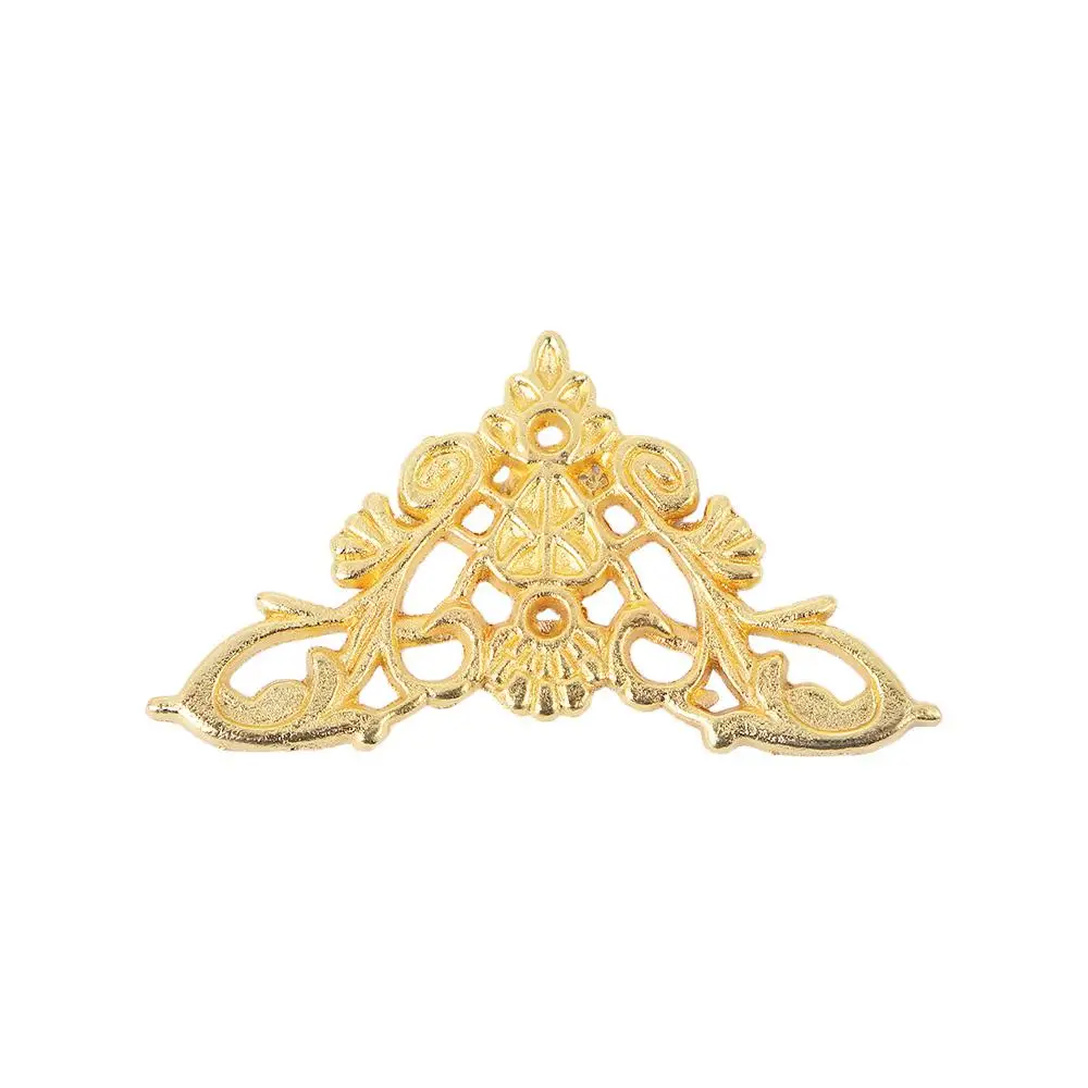 4Pcs Home Decor Edge Corner Feet Leg Jewelry Box Decorative Protector Corner Brackets Scrapbook Album Furniture Hardware