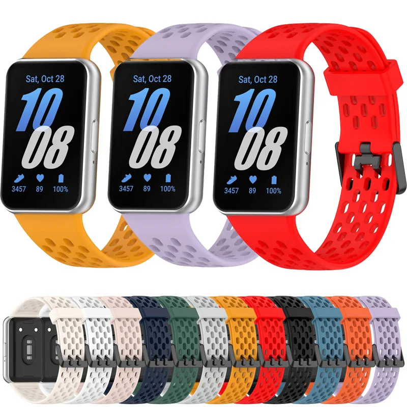 สายรัดซิลิโคนสําหรับ Samsung Galaxy Fit3 SM-R390 อุปกรณ์เสริมสมาร์ทวอทช์เปลี่ยนสายรัดข้อมือสมาร์ทวอทช์สร้อยข้อมือกีฬา Correa