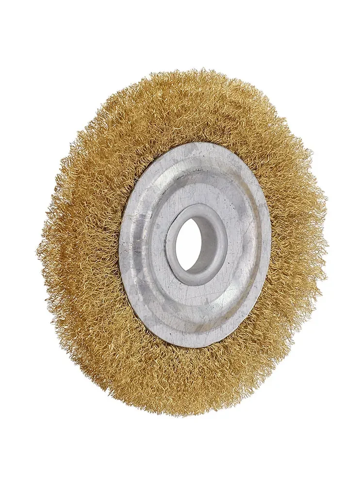 Escova Lisa da Roda do Fio de Aço Remoção da Oxidação Ferramentas de Lustro Moedor do Banco Polonês 10 100 Mm250 mm