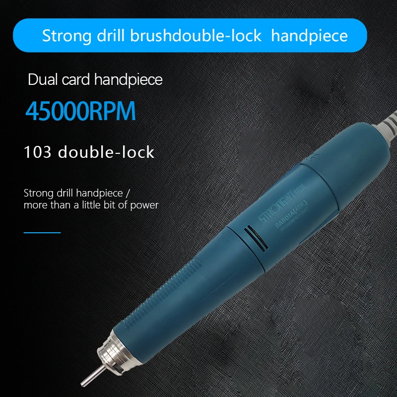 45000 RPM Handle Double Lock Laboratory Electric Micro Motor Jewelry Jade Handpiece 103L