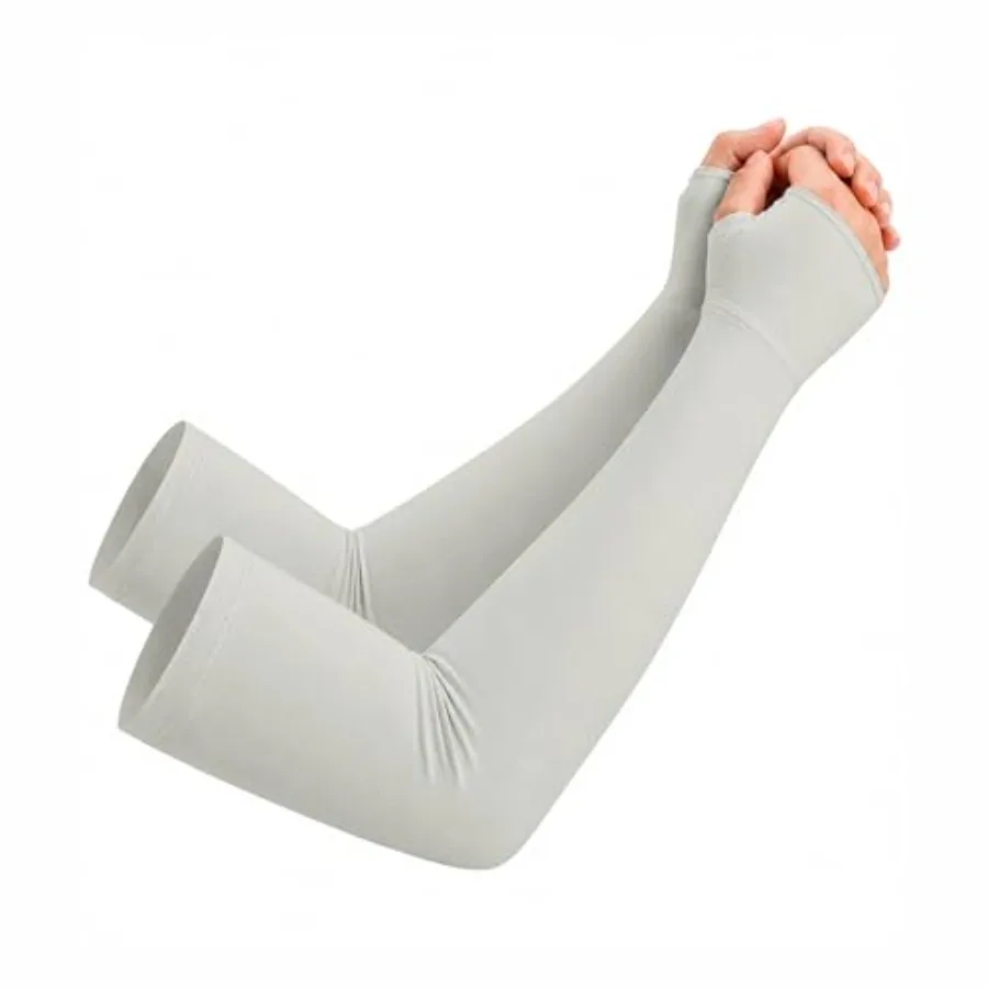 

netdraw Unisex Bamboo Viscose Arm Sleeves with Thumb Hole, Cooling UPF 50+ UV Sun Protection Sleeves for Outdoors