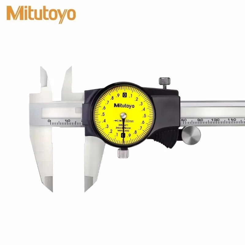 

Mitutoyo Dial Caliper 0-150mm/0.01 505-681 D15TN Calibre Stainless Steel Vernier Calipers Measuring Tools