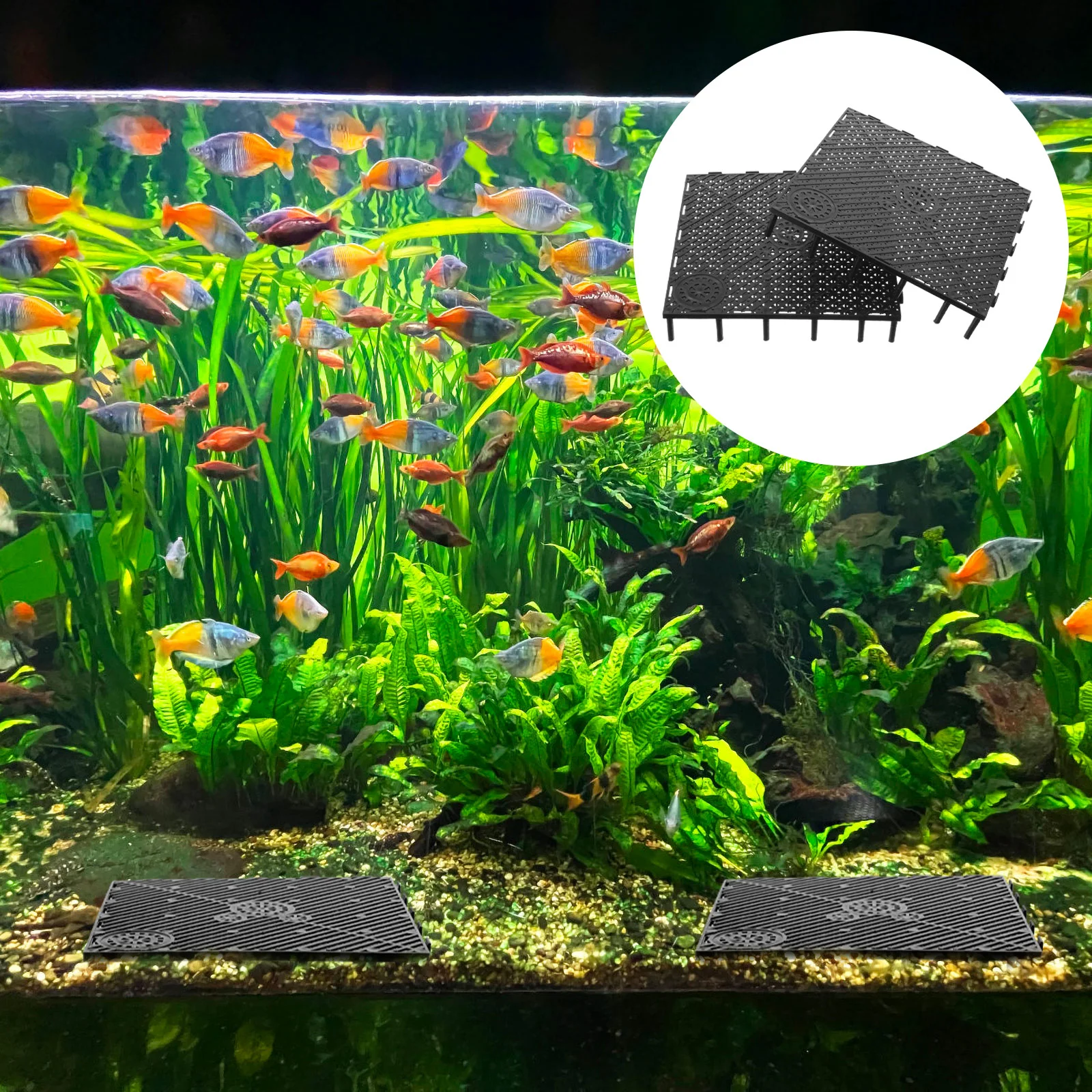 

10 Pcs PVC Filter Plate Cordless Heater Bottom Small Water Pump Fish Tank Partition