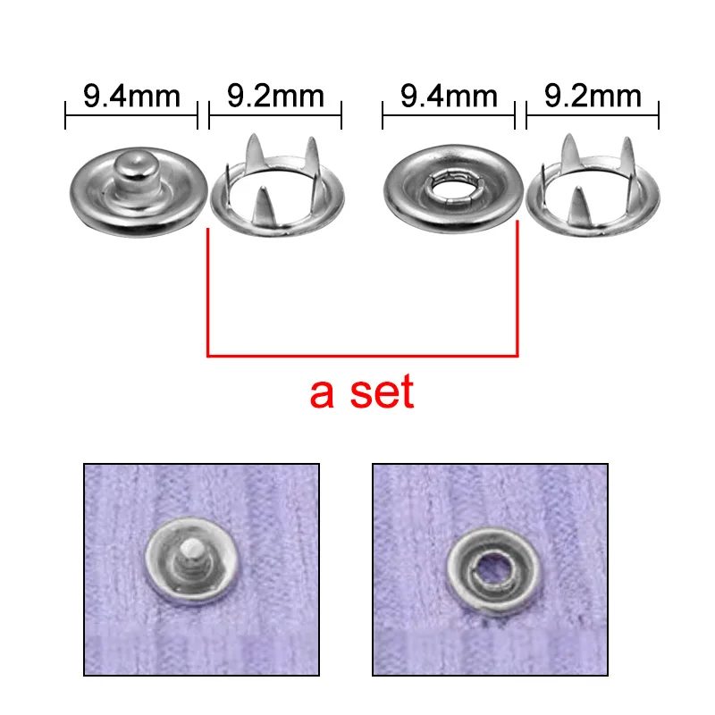 Imagem -04 - Alicate Metal Snap Botão Fixadores Press Studs Five Claw Buckle Instalação Buracos Socos Roupas Rivet Tool Acessórios