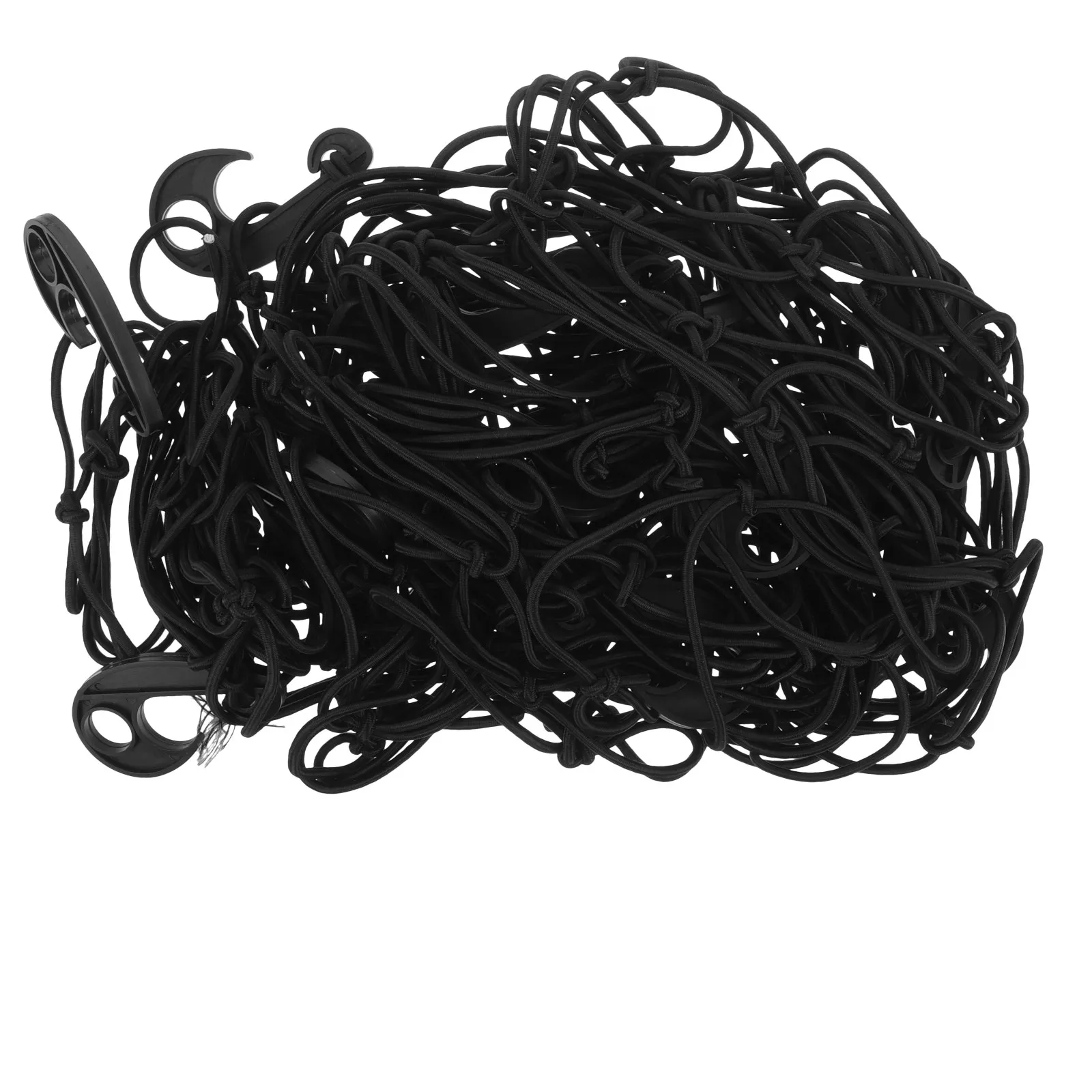 Elastic Rubber Car Roof Luggage Net for Suv Pickup Truck Secure Cargo Fixation Knotted Grid Design Strength Integrity Protection