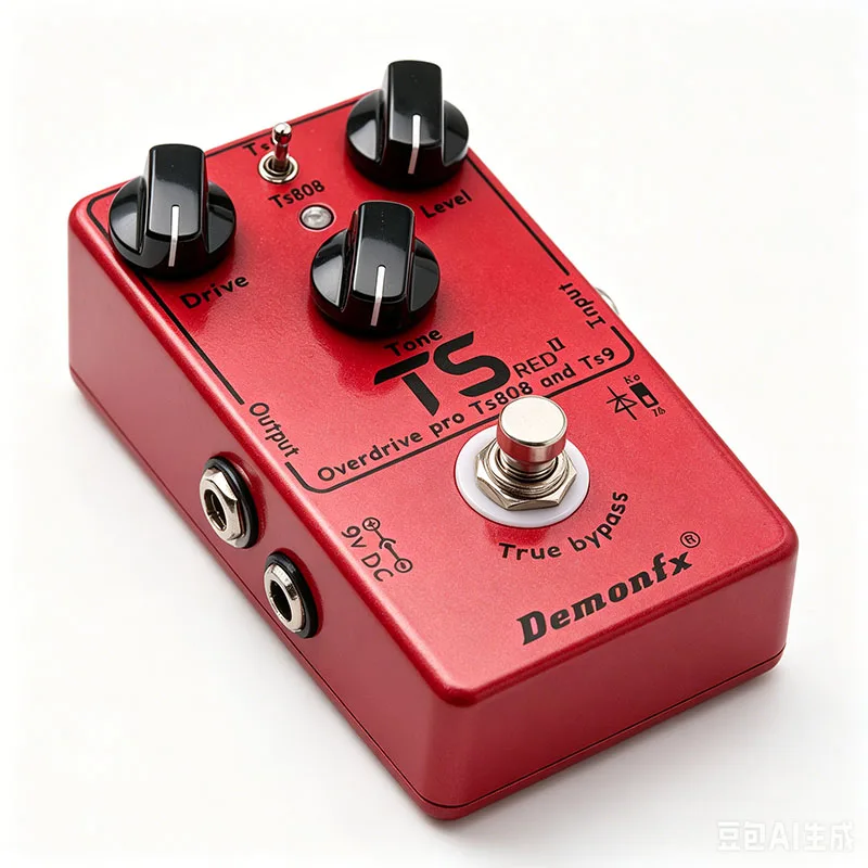 DemonFX TS RED II Overdrive Guitar Pedal TS808 TS9 Dual Mode True Bypass Mini Effect with SOS Infinite Loop Recording