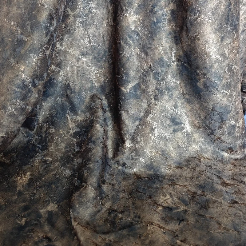 

Rust Vintage Distressed Curtains Fabric Handmade for Sewing Home Fringe Designer Outfit Set Costume Decoration Crafts Materials