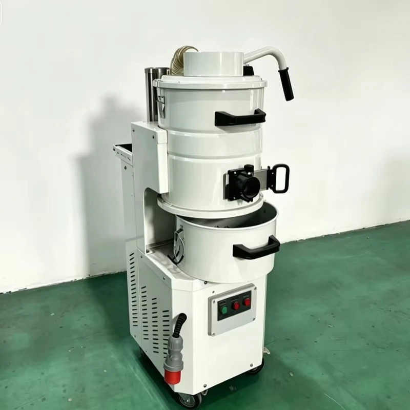 Cleanroom Industrial Vacuum Cleaner Upper and Lower Bucket 380V 30L Wet Dry for Factory Workshops High Efficiency Cleaning