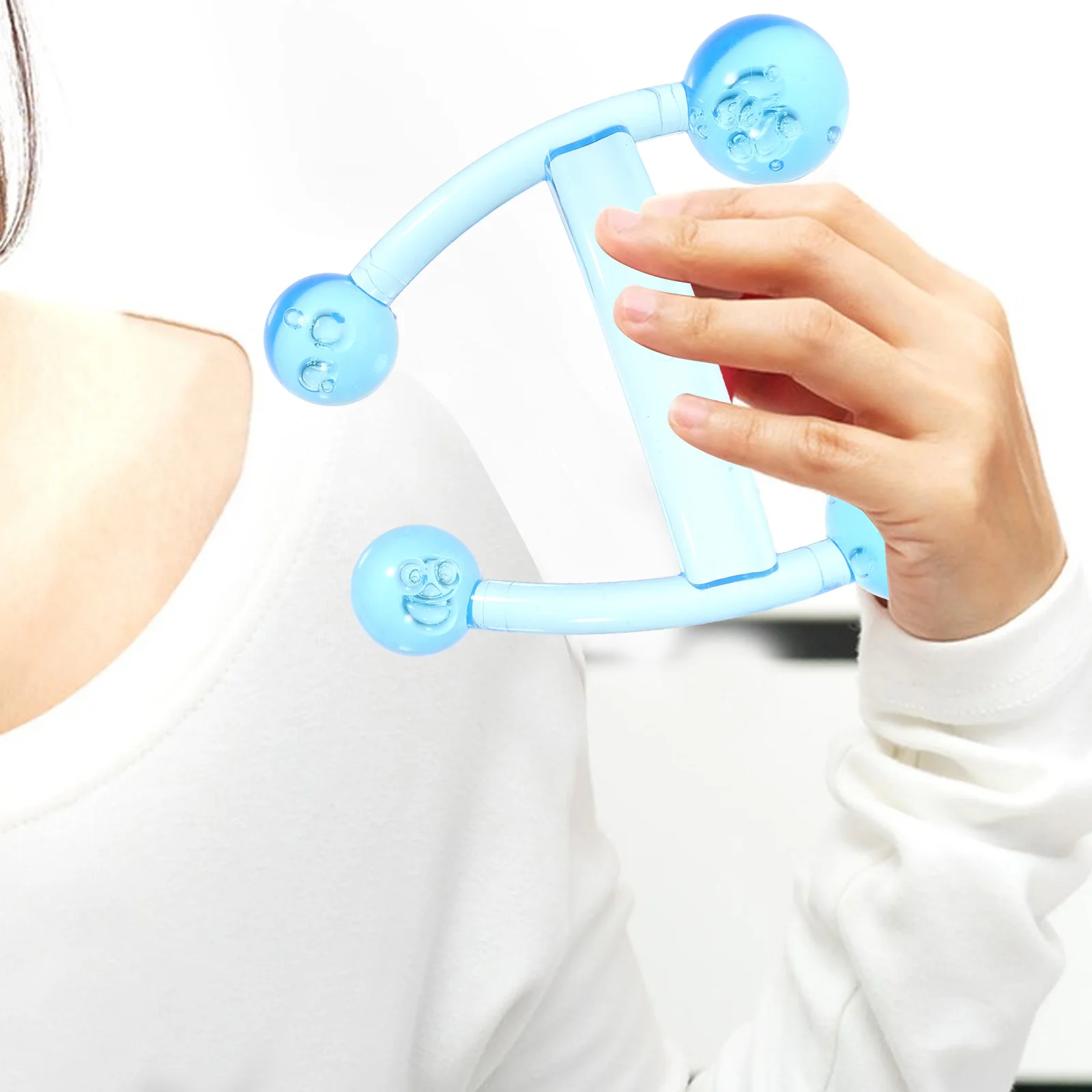 

2pcs Handheld Massager Portable Plastic Back Neck Shoulder Body Massage Tool Reusable Manual Massager For Home Travel Gift