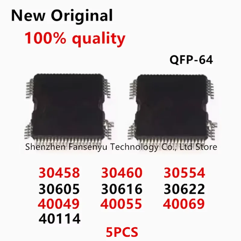 

(5piece)100% New 30458 30460 30554 30605 30616 30622 40049 40055 40069 40114 QFP-64 Chipset