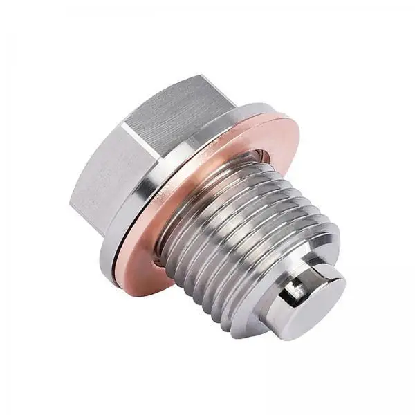 Magnetic Oil Pan Drain Plug M16X1.5 Durable Stainless Steel Neodymium Bolt for Motorcycle Engine Protection