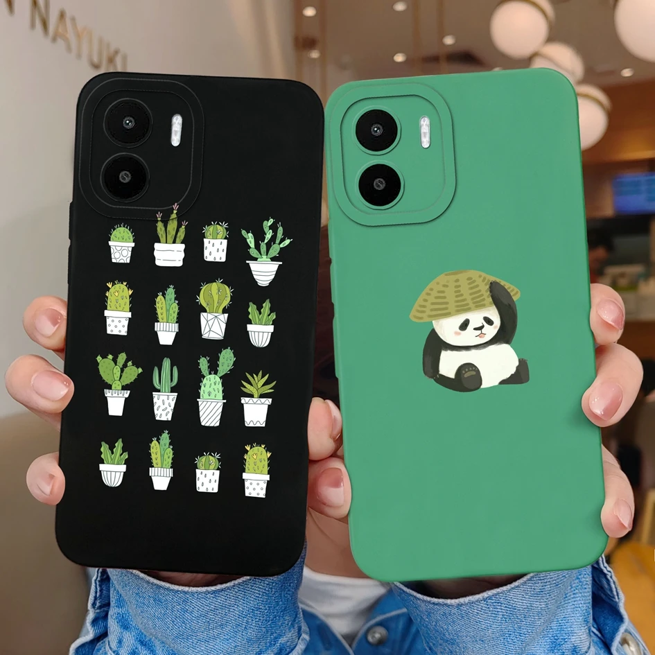 Case For Xiaomi Redmi A1 A2  A1 Plus A2 Plus New Cute Shockproof Dinosaur Panda Silicone Soft TPU For Redmi A1+ A2+ Funda Bumper