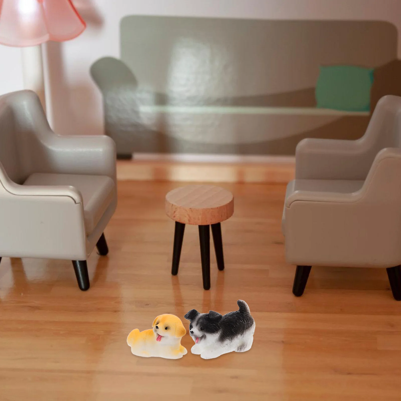 

8Pcs Mini Resin Dogs Handcrafted Small Puppy Figures for Micro Landscape Garden Home Desk Decorations Dog Figurines