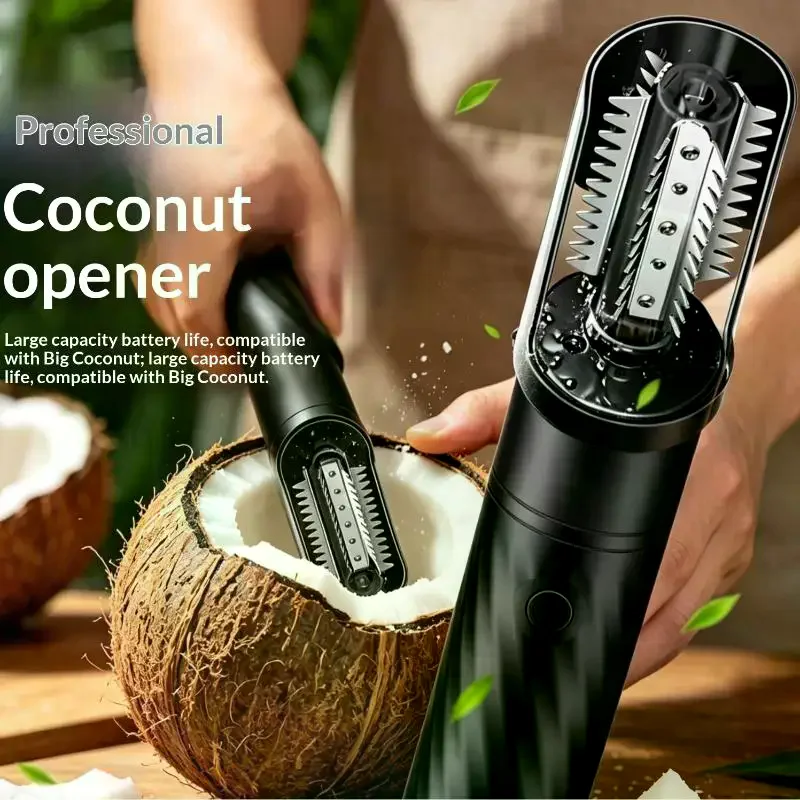 1 Set Iron/Plastic Head Wireless Coconut Scraper Electric Grater Machine Automatic Handheld Roller For Kitchen Scaling Fish