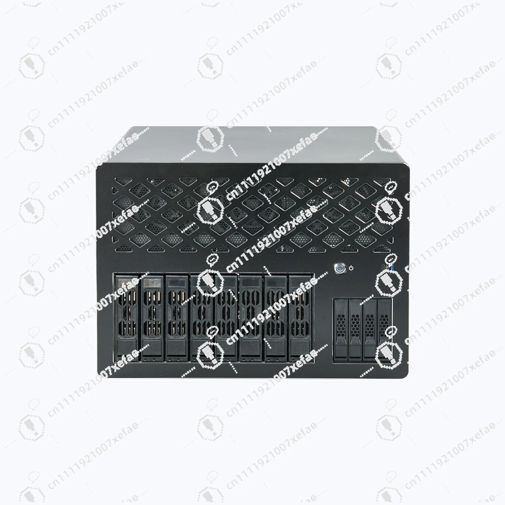 8 + 4 NAS chassis SAS/NVMe backplane half height PCIE slot ATX main board ATX power hot swap server