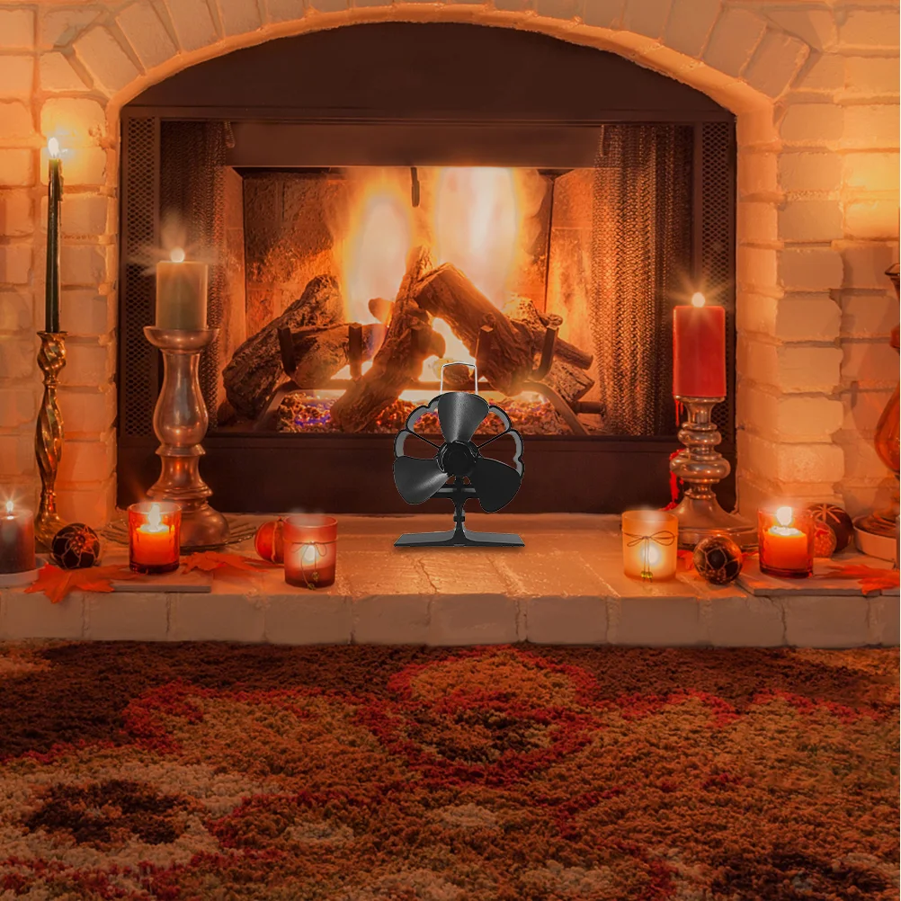 Fireplace -friendly Warm Air Portable Heat Powered Silent Log Stove Thermal