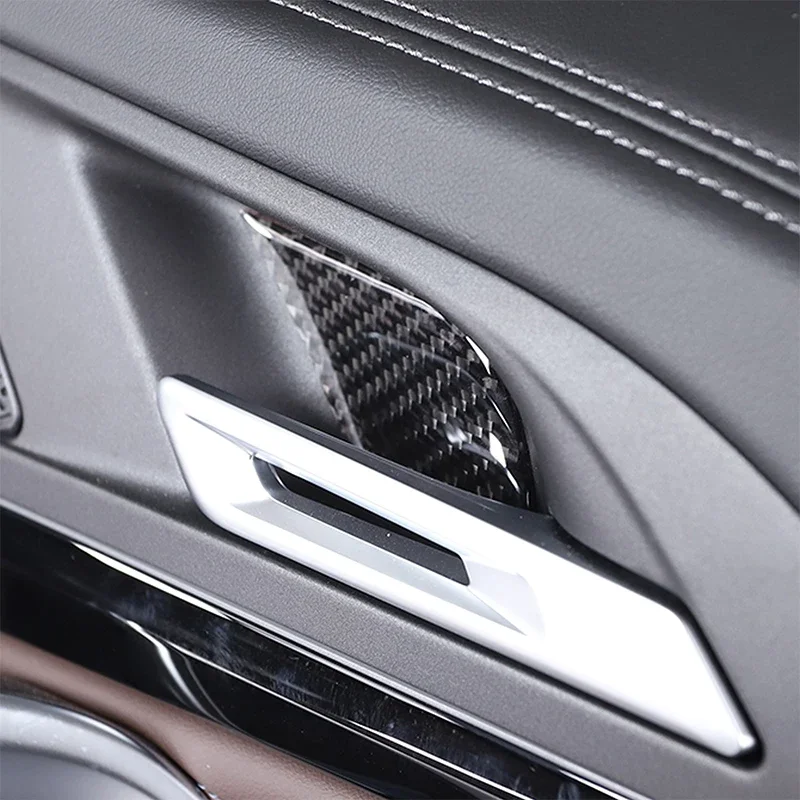 

For BMW X1 U11 2023-2024 Soft carbon fiber automotive interior door bowl decorative Car interior accessories