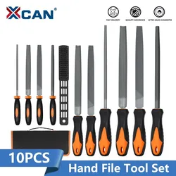 XCAN Wood Rasp Assorted Files Set for Wood Carving Wood File Set Carpentry Filing Tool Hand File Tool 10pcs 