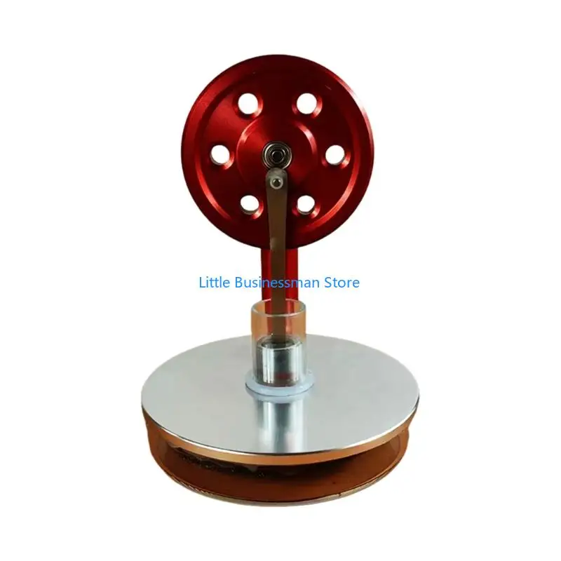 Stirlingmotor, 2,95 Zoll Durchmesser, 3,94 Zoll Höhe, funktioniert auf Kaffeetasse für lustige Physik-Anzeige M76A – Detail 5