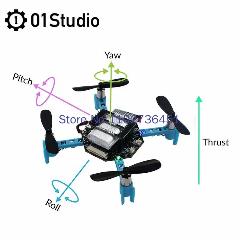 pydrone-quadricoptere-uav-telecommande-programmation-python-open-source-diy-esp32-s3