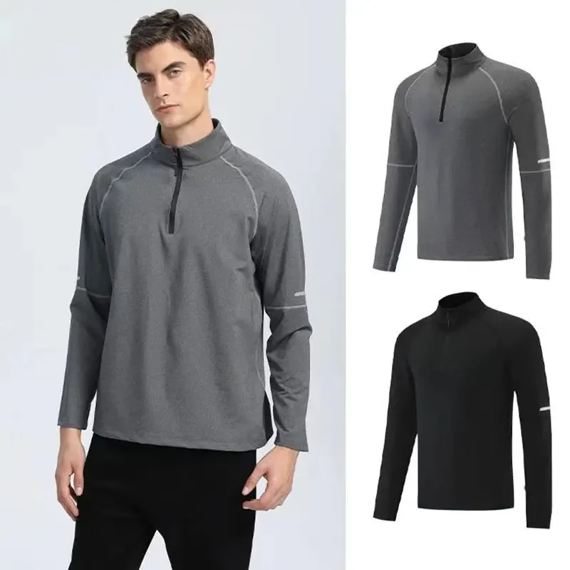 

Men Muscle Fitness Top Sport Running Shirt Compression Long Sleeve T-shirt Gym Training Quick Dry Tee Jogging Tracksuits