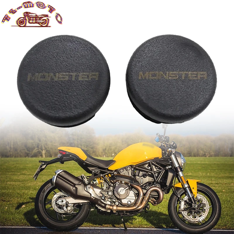 

Fit For Ducati Monster 821 Monster 1200 S 2014-2016 Frame End Caps Plug Motorcycle Accessories 2PCS Decorative Frame Cap Set