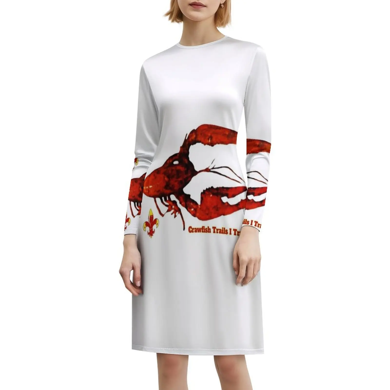 جراد البحر مسارات I السفر تصميم المرأة الشارع الشهير فستان الحفلات العصرية طباعة نادي الملابس للإناث جراد البحر تصاميم #6