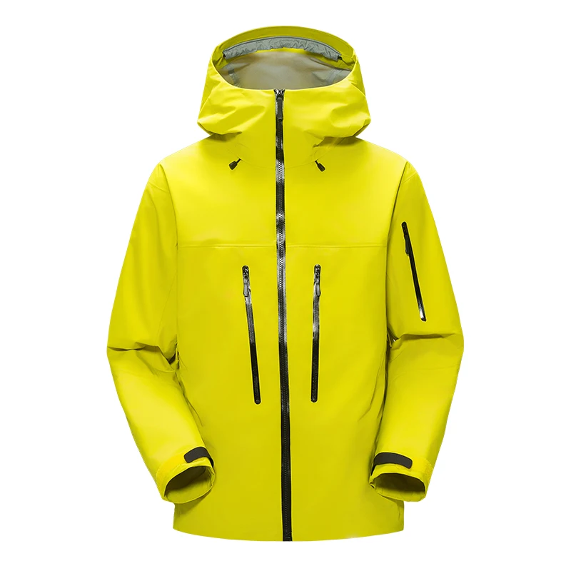 Kurtka męska wiatroodporna z kapturem w stylu brytyjskim, prosta, idealna na sporty outdoorowe, kemping, wspinaczkę górską i do noszenia na co dzień, model 2026, podobna do kurtki Bird Home.