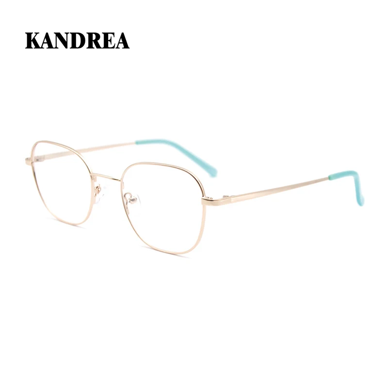 

KANDREA Alloy Fashion Glasses Frame Women Square Optical Myopia 2022 Brand Design Vintage Prescription Glasses Eyewear HG5663