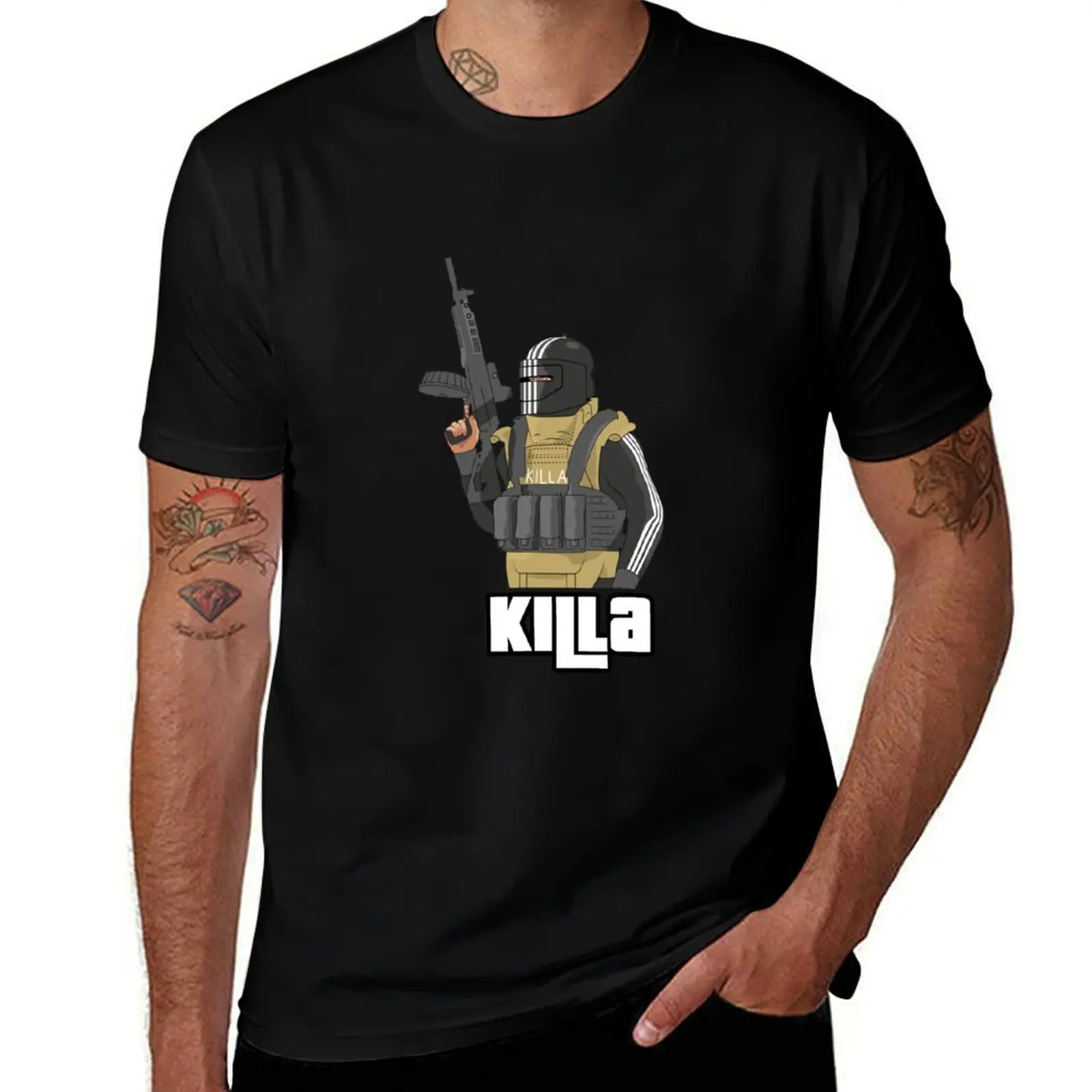 

KIlla - Escape From Tarkov - GTA Style T-Shirt funny t shirts cotton cotton t shirt pack T-Shirt