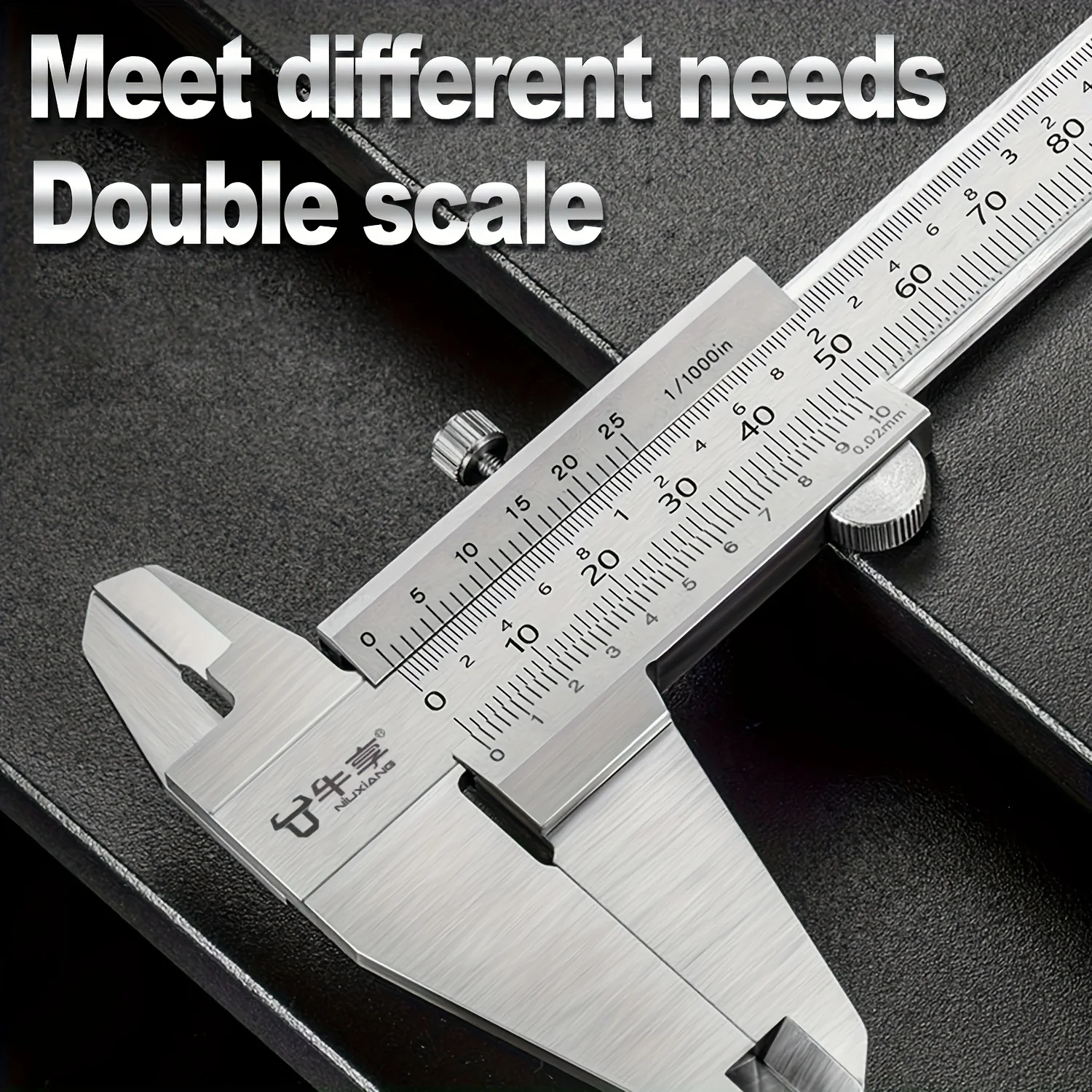 1pc Precision Stainless Steel Vernier Caliper, Precision Measurement Tool for DIY Projects