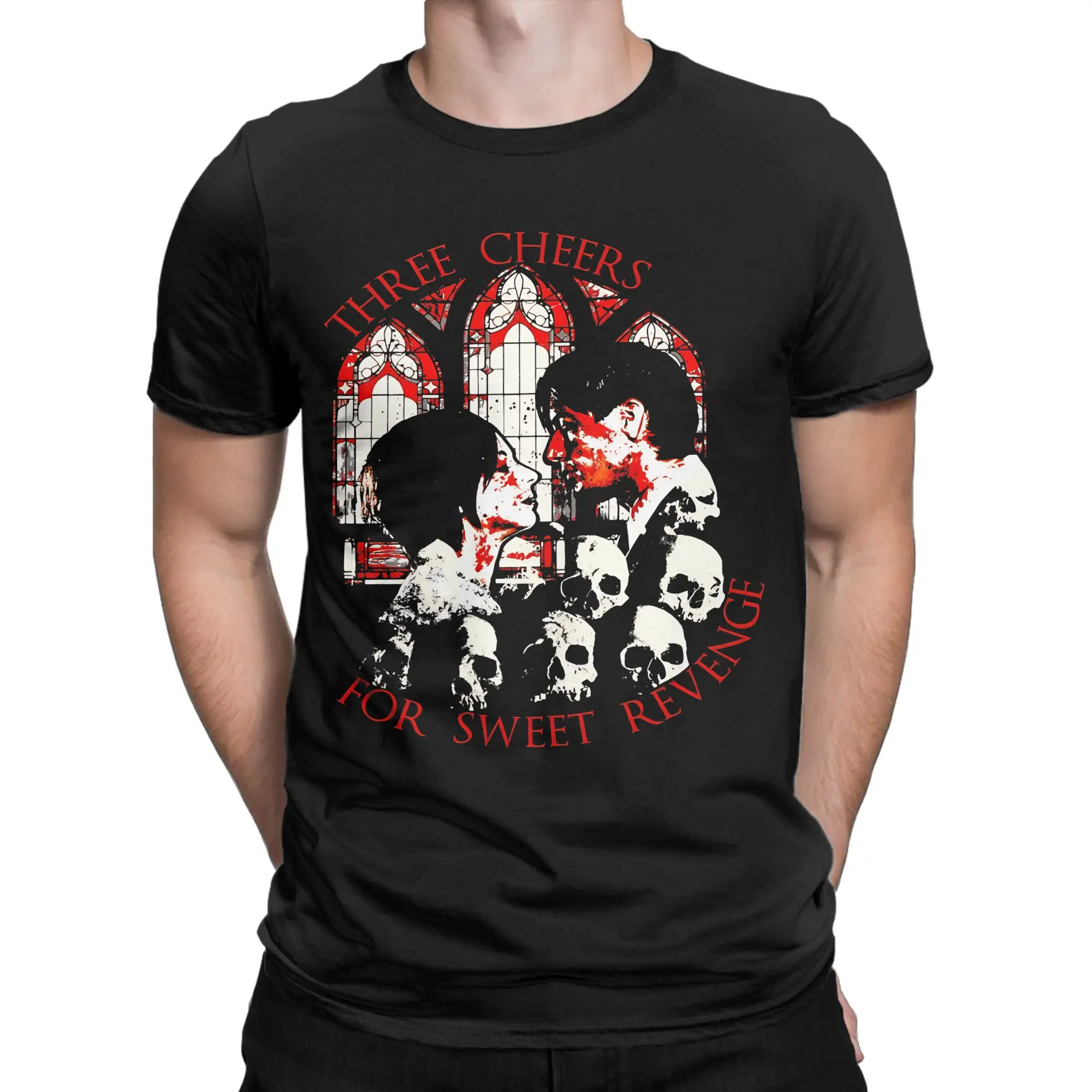 Sweet Revenge Graphic 100% Cotton T-Shirt My Chemical Romance Tees Tops For Men