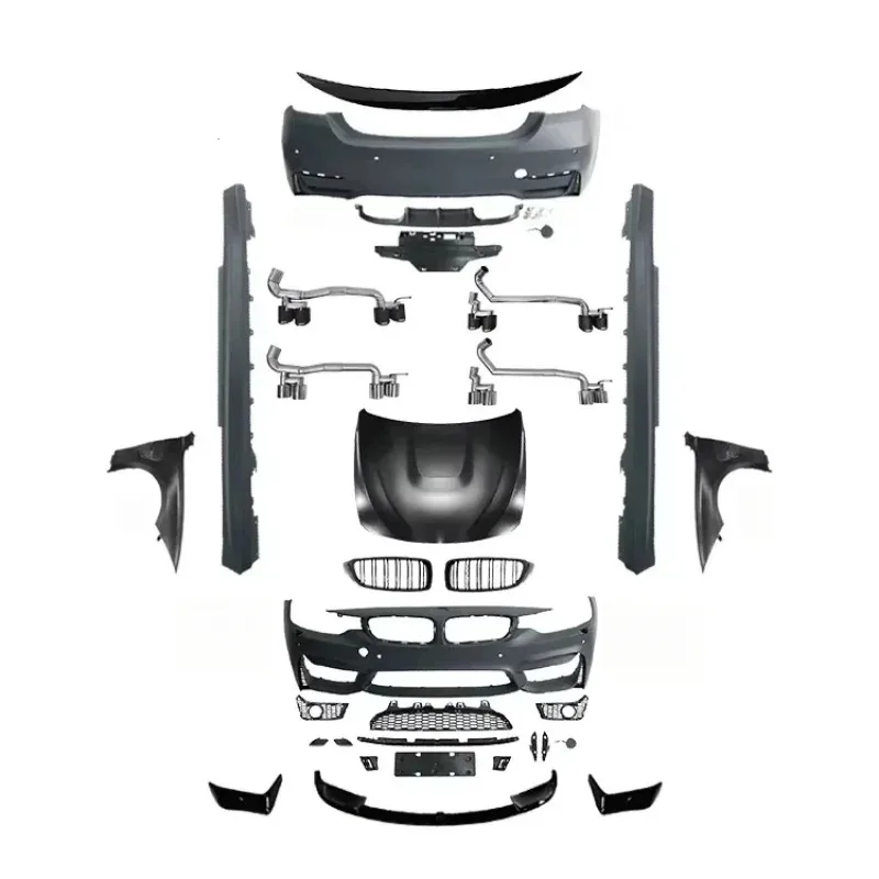 

M4 Style Full Bumper Side Skirt for S 4 Series F32 F33 F36 Front Rear Upgrade Kit