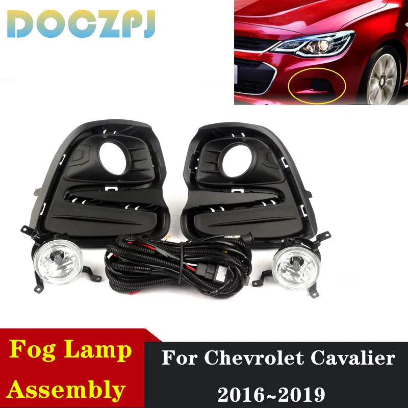 1Set paraurti anteriore per auto gruppo fendinebbia per Chevrolet Chevy Cavalier 2016 2017 2018 2019 con Kit di aggiornamento cablaggio