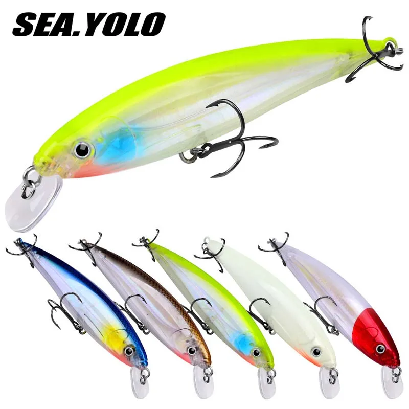 

Sea.Yolo 16cm 40g Fishing Lure Floating Minnow Treble Hooks Biomimetic Plastic Fishing Artificial Long-Range Fake Bait