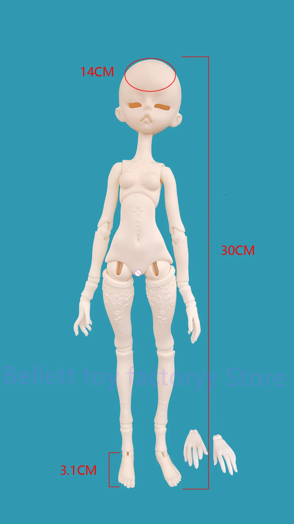 BJD 1/6 - 샤우저지주렌 레진 모델 액션 인형 고품질 아트 토이