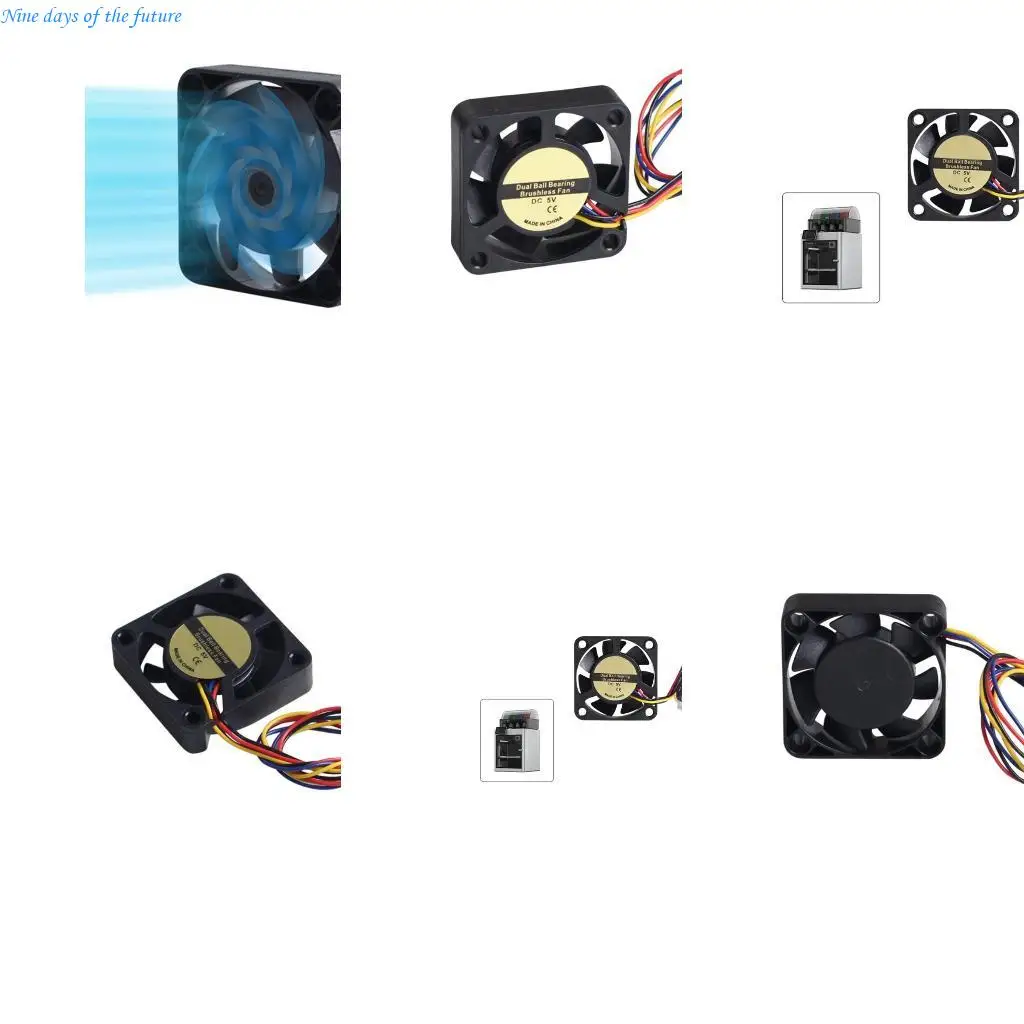 

4010 DC5V Mainboard Fan Fean для -принтера Обновления охлаждения плавной работы E65A