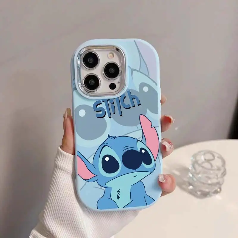 Cute Big Eyes Stitch Couple Case For Xiaomi Redmi 13C 12C 9C 9A 9T Note 13 12 11 10 Pro Plus Cover Couqe Soft Silicone