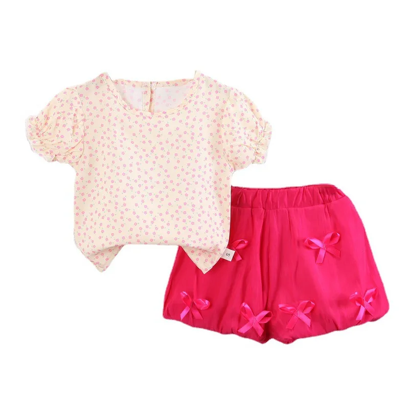 

New Summer Baby Girls Clothes Suit Children Cute T-Shirt Shorts 2Pcs/Sets Toddler Casual Costume Kids Outfits Infant Tracksuits