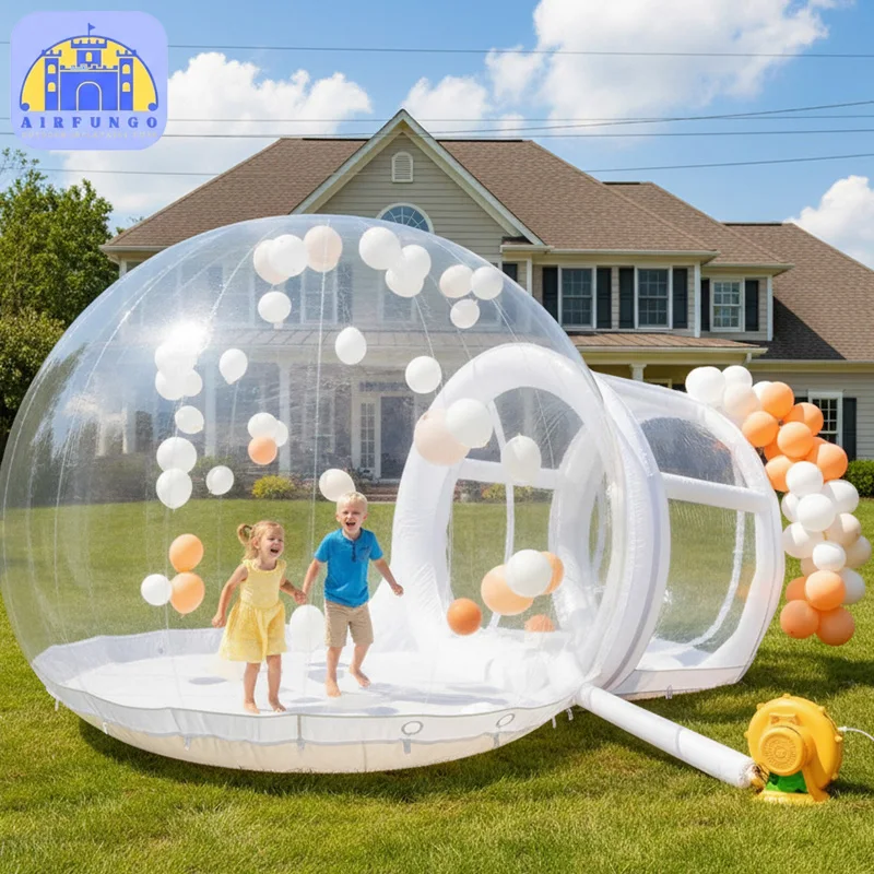 

10 футов ТПУ диаметром надувной пузырьковый купол дом Bounce House Лидер продаж прозрачная надувная палатка для кемпинга с воздуходувкой для воздушного шара