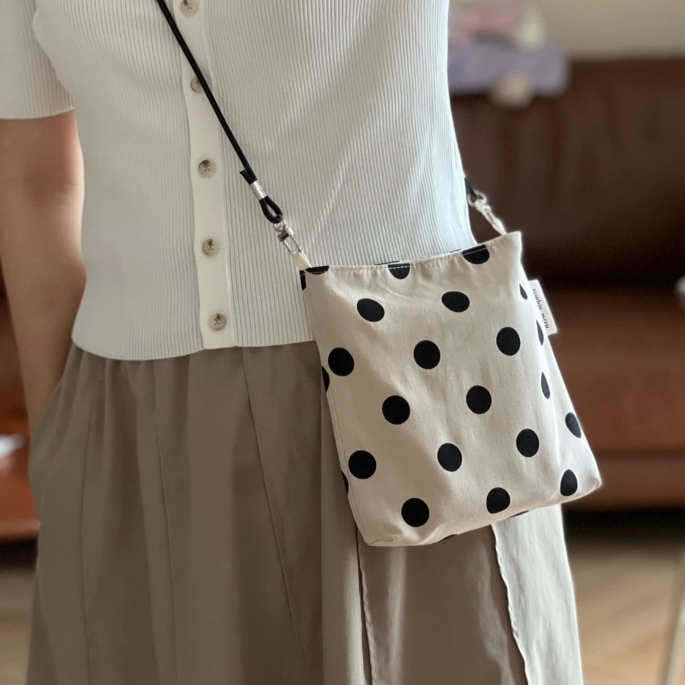 Large Capacity Crossbody Bag Women Casual Simple Canvas Shoulder Bag Cute Small Cloth Crossbody Phone Bag Purses Handbags
