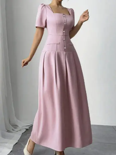 여성용 블랙 봄 시폰 아플리케 보타이 컷아웃 플레어 드롭웨이스트 비치웨어 스포티 아티스틱 가벼운 트렌디한 드레스