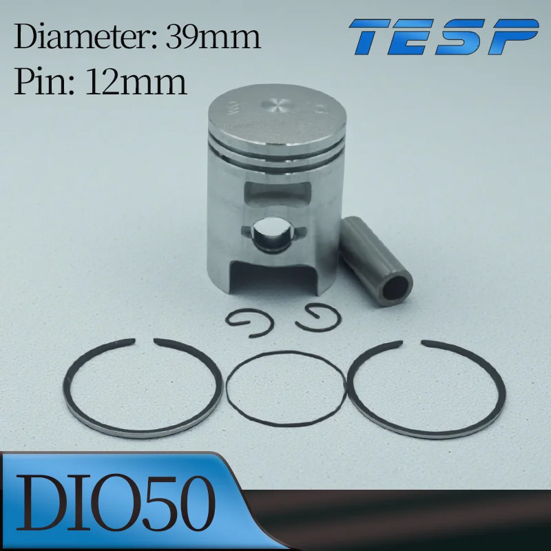 Kit de pistón de motocicleta STD para Honda DIO50 AF27 DIO 50 39mm 39,25mm 39,5mm 40mm diámetro 12mm Pin 50CC piezas de motor de Scooter